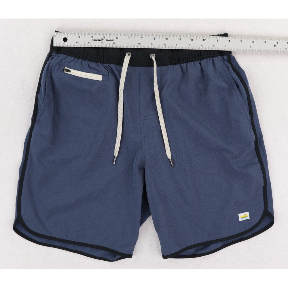 Vuori Banks Shorts Mens Medium Blue Unlined Golf Tennis Gym Running Training - Picture 6 of 9
